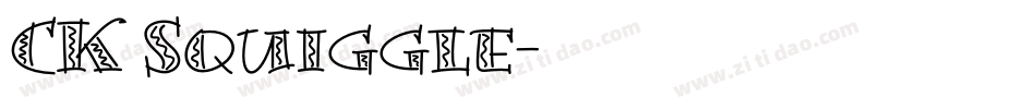 CK Squiggle字体转换